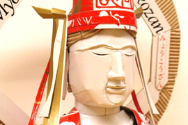 紙箱藝術家《清酒包裝變身觀世音像》真的可以稱得上是神蹟了…… 紙箱藝術家《清酒包裝變身觀世音像》真的可以稱得上是神蹟了……