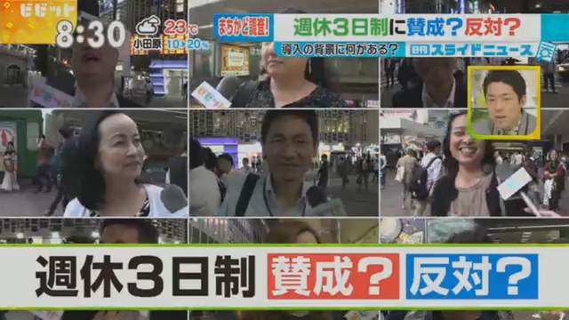 上班族怒嗆《你贊不贊成週休三日?》不想看到丈夫的主婦最反對…… 上班族怒嗆《你贊不贊成週休三日?》不想看到丈夫的主婦最反對……