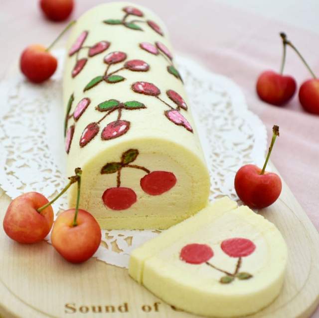 《表裡如一的蛋糕捲》由內而外的可愛夢幻蛋糕