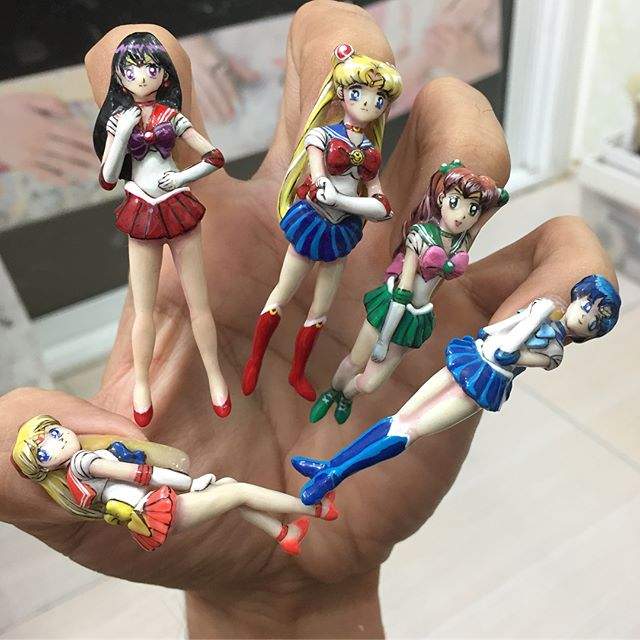 超浮誇《美少女戰士指甲彩繪》還可拆式也太巧思了~ 超浮誇《美少女戰士指甲彩繪》還可拆式也太巧思了~