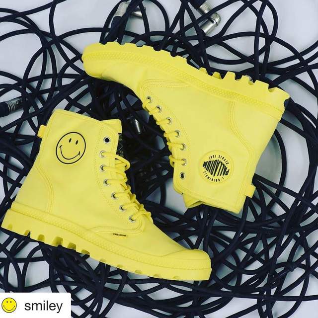 《Palladium × Smiley》讓路人都忍不住回頭的笑臉軍靴