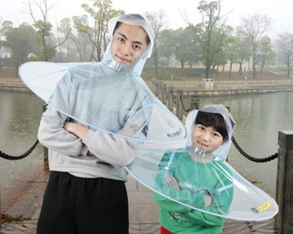 撼動雨具界《雨傘帽》所以到底是雨衣還是雨傘還是飛碟呢？