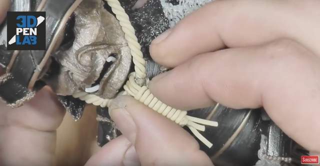 《用3D筆做鎧武者》日本武士甲冑就這樣從零到有塑造出來