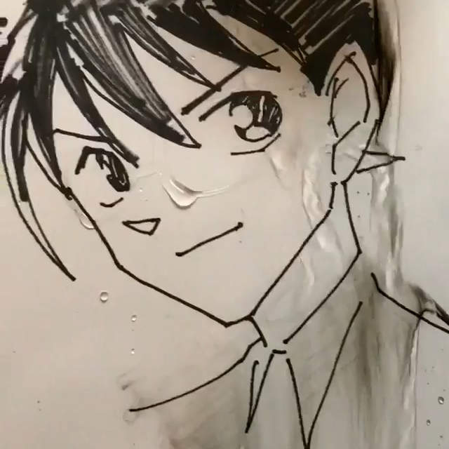 《繪師教你玩水溶性筆》只要沖個水柯南就變回新一啦~ 《繪師教你玩水溶性筆》只要沖個水柯南就變回新一啦~