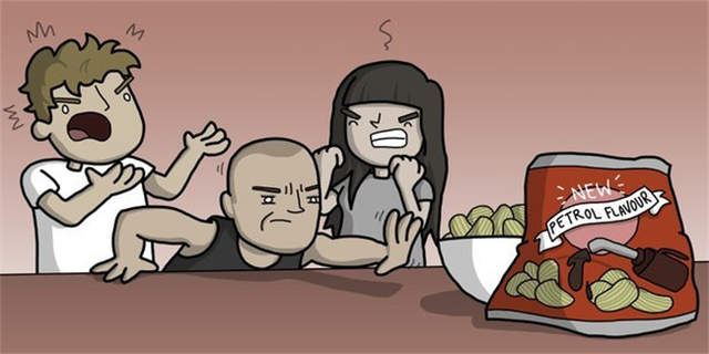 《把電影片名加上ing》玩命關頭就變成餓肚子的憤怒了ww