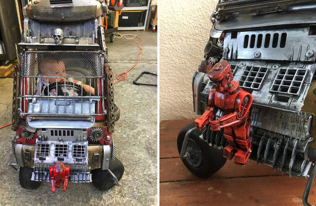 最狂老爸改造《瘋狂麥斯玩具車》小寶貝都是末世霸主