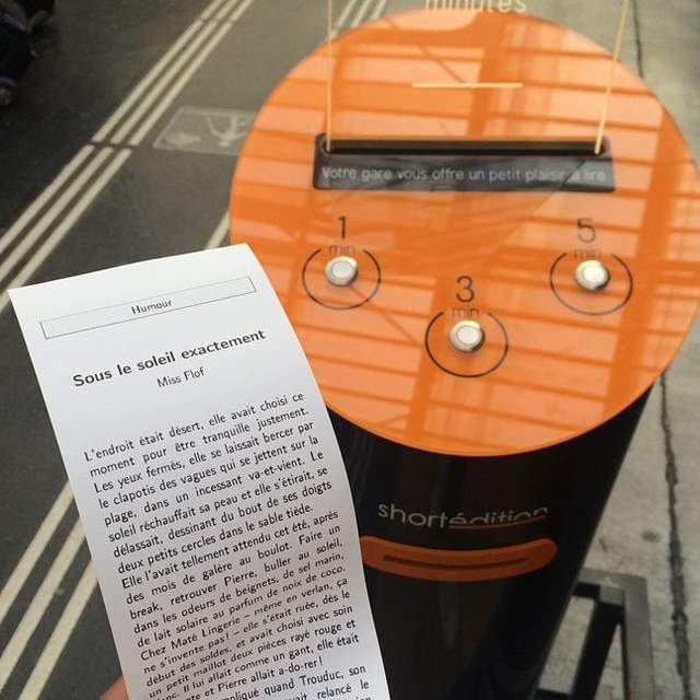 法國車站《免費故事自動販賣機》讓等車的人不無聊 法國車站《免費故事自動販賣機》讓等車的人不無聊
