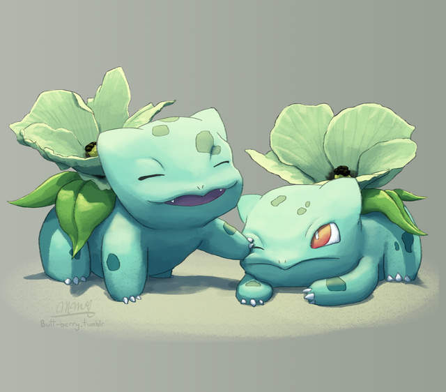 型男繪師《妙蛙種子開出什麼花》如果可以開出不同花朵也很美呢