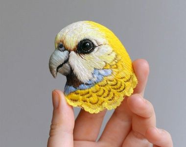 《逼真鳥頭刺繡》一針一線繡出活靈活現的小動物 《逼真鳥頭刺繡》一針一線繡出活靈活現的小動物
