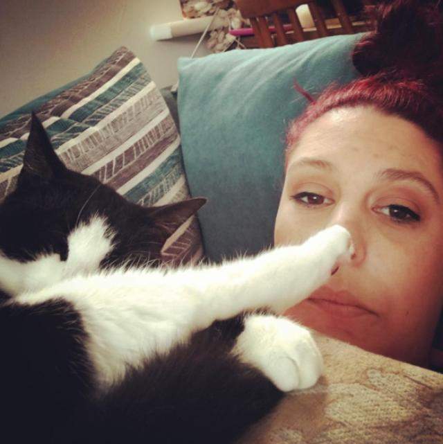 《與貓咪碰鼻子》是也想確認人類的健康狀態嗎？（笑）