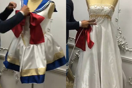美少女戰士《水手月亮變身服》那為女兒設計公主服的爸爸又有新作品 美少女戰士《水手月亮變身服》那為女兒設計公主服的爸爸又有新作品