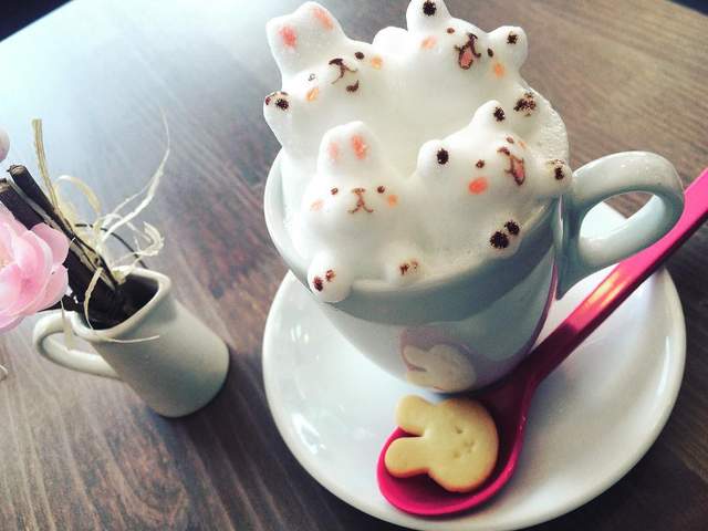 日本Cafe ChocoTea《軟綿綿的奶泡拉出極萌3D立體拉花》讓人不想去喝上一杯咖啡都難 日本Cafe ChocoTea《軟綿綿的奶泡拉出極萌3D立體拉花》讓人不想去喝上一杯咖啡都難