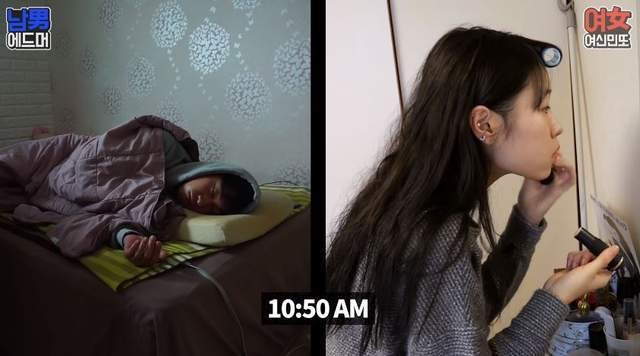 《出門前準備時間比較》男生真的都是睡到最後一刻嗎