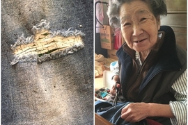 回家發現《阿嬤幫我把破牛仔褲補好了XD》謝…謝謝阿嬤啊哈哈哈w 回家發現《阿嬤幫我把破牛仔褲補好了XD》謝…謝謝阿嬤啊哈哈哈w