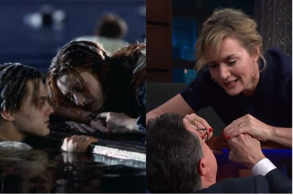 整整睽違20年《凱特溫斯蕾重演鐵達尼號經典場面》我的回憶都回來了 整整睽違20年《凱特溫斯蕾重演鐵達尼號經典場面》我的回憶都回來了