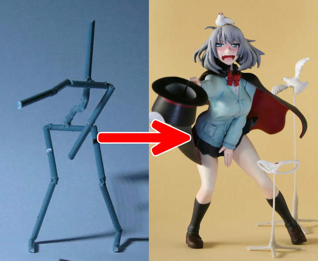 網友嘲笑《魔術學姐自製模型有夠醜》為他加油說不定會成為下一個勵志傳說……