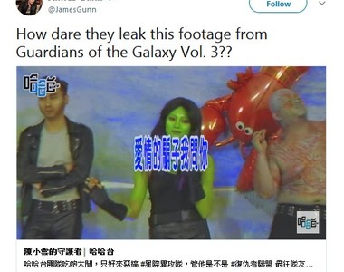 台灣團隊惡搞《星際異攻隊2》結果被導演放上推特了ww 台灣團隊惡搞《星際異攻隊2》結果被導演放上推特了ww