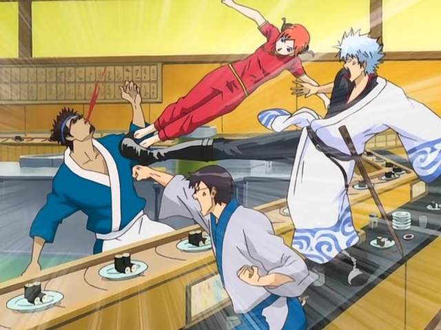 每5盤抽1次轉蛋《銀魂×迴轉壽司店》抽周邊前得先考慮食量問題