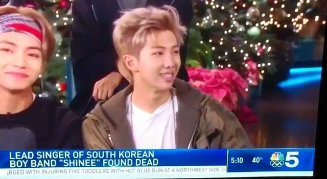 NBC尷尬了《誤把BTS RM錯當鐘鉉報導死亡消息》粉絲火大炎上要求道歉 NBC尷尬了《誤把BTS RM錯當鐘鉉報導死亡消息》粉絲火大炎上要求道歉