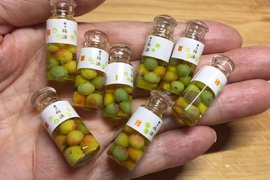 迷你梅酒好可愛《微型美食模型》推特神人做的迷你美食太逼真 迷你梅酒好可愛《微型美食模型》推特神人做的迷你美食太逼真