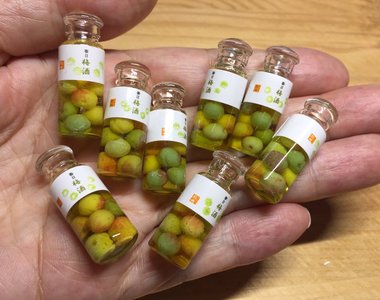 迷你梅酒好可愛《微型美食模型》推特神人做的迷你美食太逼真 迷你梅酒好可愛《微型美食模型》推特神人做的迷你美食太逼真