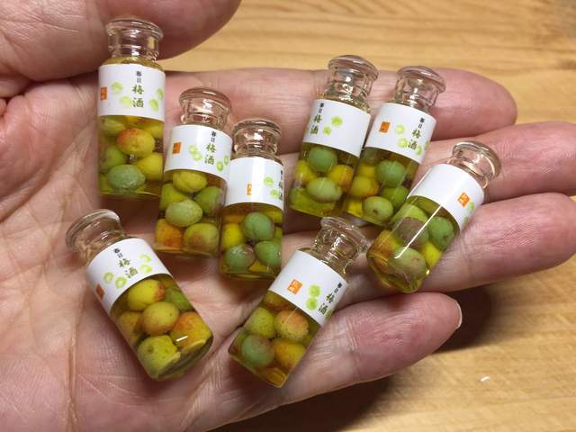 迷你梅酒好可愛《微型美食模型》推特神人做的迷你美食太逼真 迷你梅酒好可愛《微型美食模型》推特神人做的迷你美食太逼真