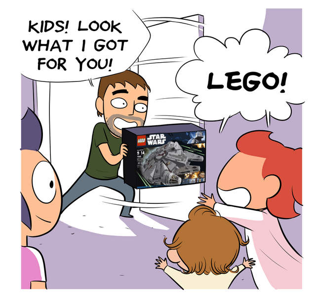 宅宅真可愛《老爸買了聖誕禮物回來》結果玩得最開心的是..... 宅宅真可愛《老爸買了聖誕禮物回來》結果玩得最開心的是.....