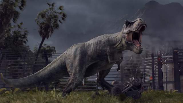 《侏羅紀世界：進化》建築經營模擬遊戲　來看恐龍把遊客當飼料吃囉