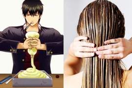 蛋黃醬星人最愛《美乃滋加蛋護髮法》再加一片土司的話...喂 蛋黃醬星人最愛《美乃滋加蛋護髮法》再加一片土司的話...喂