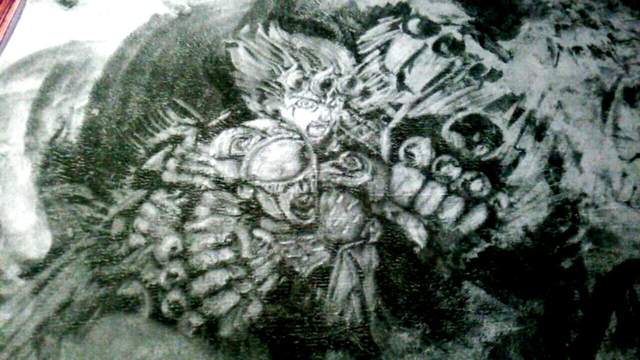 推主在絨毛地毯上畫了《地毯畫》引發網友們瘋狂轉發～太強了啊啊