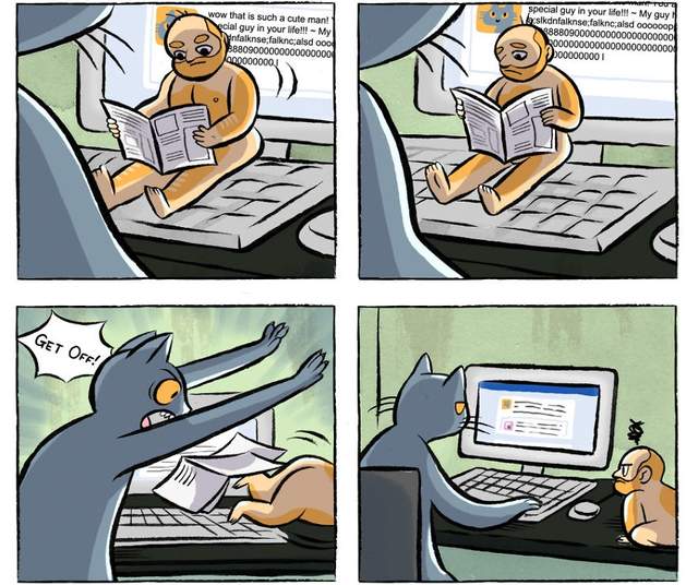 網路漫畫《如果人類跟貓咪交換靈魂》原來貓咪是如此欠揍ww