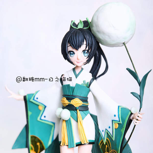 神人手做趴兔《陰陽師翻糖螢草》可愛的草爹降臨~ 神人手做趴兔《陰陽師翻糖螢草》可愛的草爹降臨~