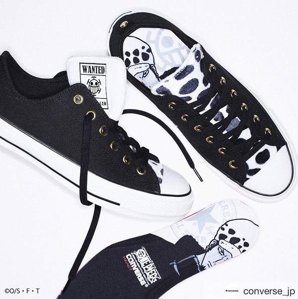 《Converse航海王聯名鞋》托拉法爾加·羅低筒款一併帥氣登場 《Converse航海王聯名鞋》托拉法爾加·羅低筒款一併帥氣登場