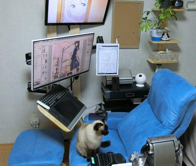 《漫畫家的最強工作環境》根本是牙醫診所的椅子再進化... 《漫畫家的最強工作環境》根本是牙醫診所的椅子再進化...