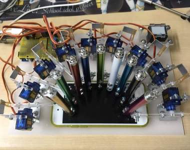 《音GAME機器人》網友自製精準對拍機fullcombo沒問題 《音GAME機器人》網友自製精準對拍機fullcombo沒問題