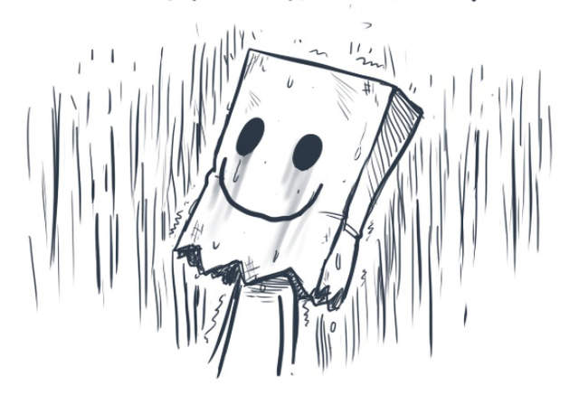 《憂鬱症漫畫》我們每個人都有一個微笑的面具... 《憂鬱症漫畫》我們每個人都有一個微笑的面具...