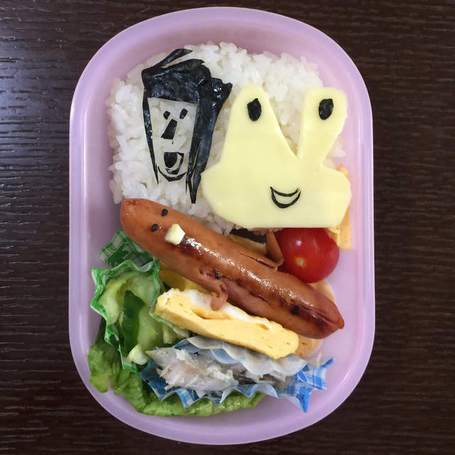 《爸爸有求必應的愛心便當》就連女兒的塗鴉也能夠完全再現❤ 《爸爸有求必應的愛心便當》就連女兒的塗鴉也能夠完全再現❤