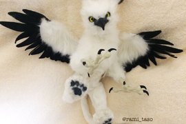 推主手工製作《超可愛的幻獸獅鷲》活靈活現的模樣太萌啦 推主手工製作《超可愛的幻獸獅鷲》活靈活現的模樣太萌啦