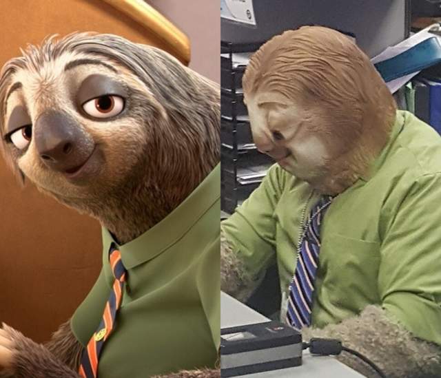 年度萬聖節冠軍《車輛管理局職員扮成「快俠」工作》這下動作多慢都不會被念了ww