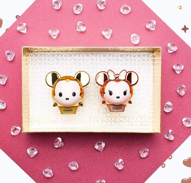 限量的快搶《Lip Smacker X 迪士尼TSUM TSUM造型護唇膏》是稀有的金色與玫瑰金阿