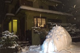 《個性雪人》日本下大雪~家門口馬上變出一隻雪王蟲 《個性雪人》日本下大雪~家門口馬上變出一隻雪王蟲