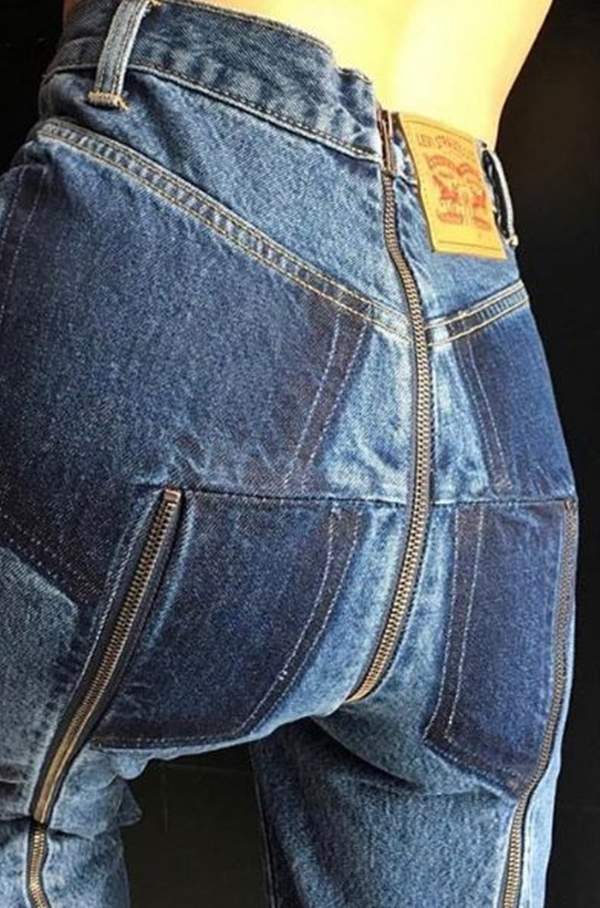 售價近六萬台幣的《臀縫牛仔褲》會這樣貴是以此之原故能毫無保存看到深溝嗎...... - 圖片3