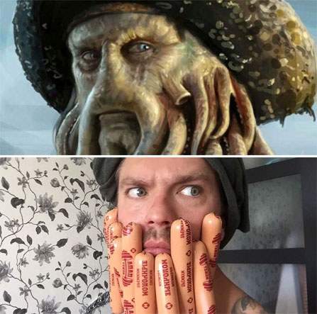 這些都是《缺乏預算的Cosplay》熱狗跟光碟片都幫忙擋一下吧