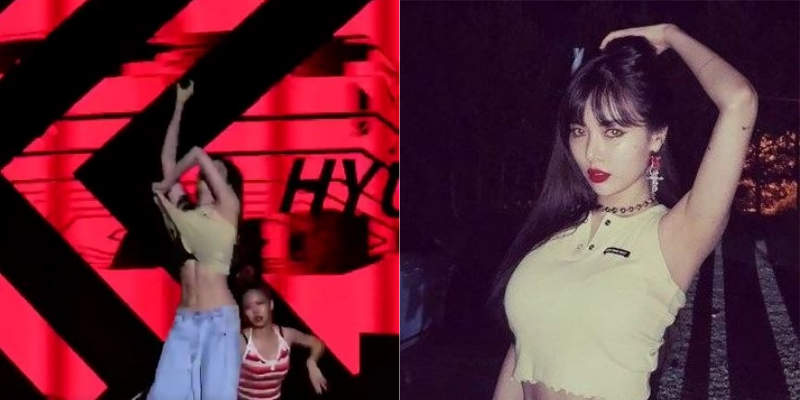 唱到最嗨處《泫雅》單手脫上衣 真的沒人可以阻止她了(笑) 唱到最嗨處《泫雅》單手脫上衣 真的沒人可以阻止她了(笑)