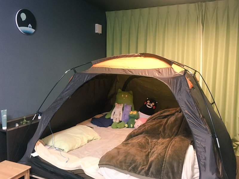 超天才發想《臥室搭帳篷》有如秘密基地的安全感，重點還很保暖❤