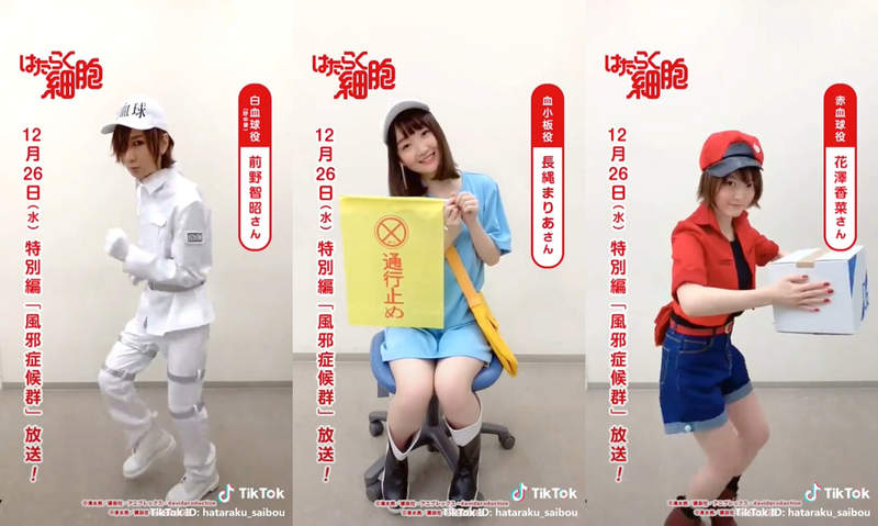 【有片】工作細胞《聲優Cosplay最還原系列》宣傳特別篇「感冒症候群」動畫大玩抖音 【有片】工作細胞《聲優Cosplay最還原系列》宣傳特別篇「感冒症候群」動畫大玩抖音
