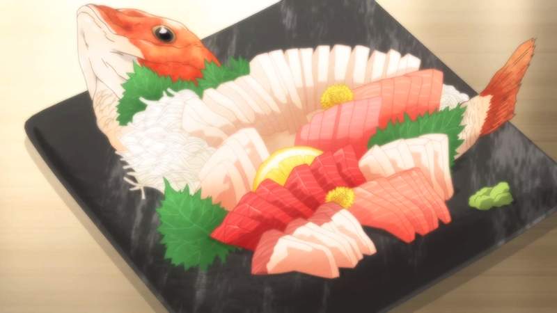 超催淚書法《給我吃生魚片》作品簡介有滿滿洋蔥讓人鼻酸不捨