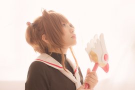 想起當年的感動《日本COSERあき扮裝木之本櫻》小狼的衣服也一起做好囉~~ 想起當年的感動《日本COSERあき扮裝木之本櫻》小狼的衣服也一起做好囉~~