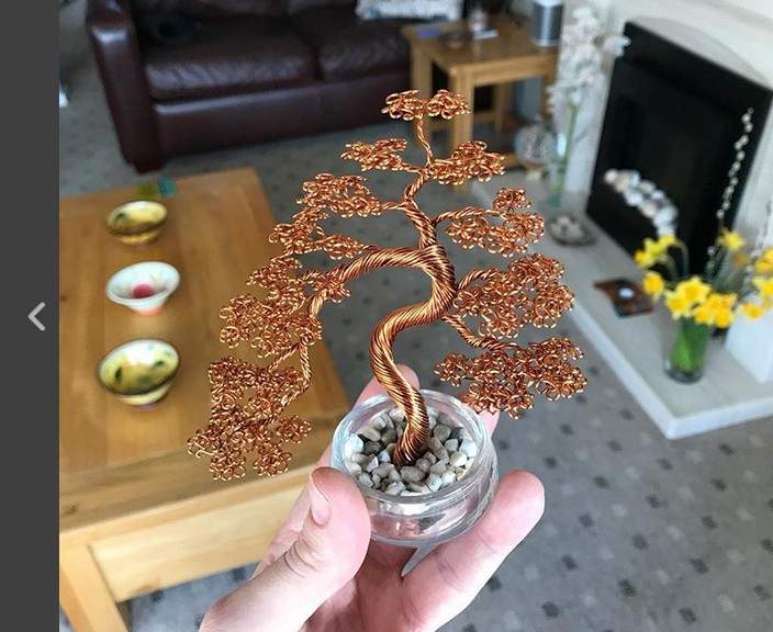 《鐵絲樹》巧手藝術轉一轉扭一扭樹幹就這麼出來惹