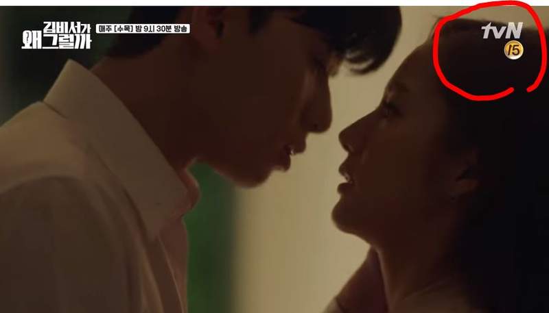 韓國網友看《金秘書為何那樣》床戲片段  很care右上方的分級圖案ww